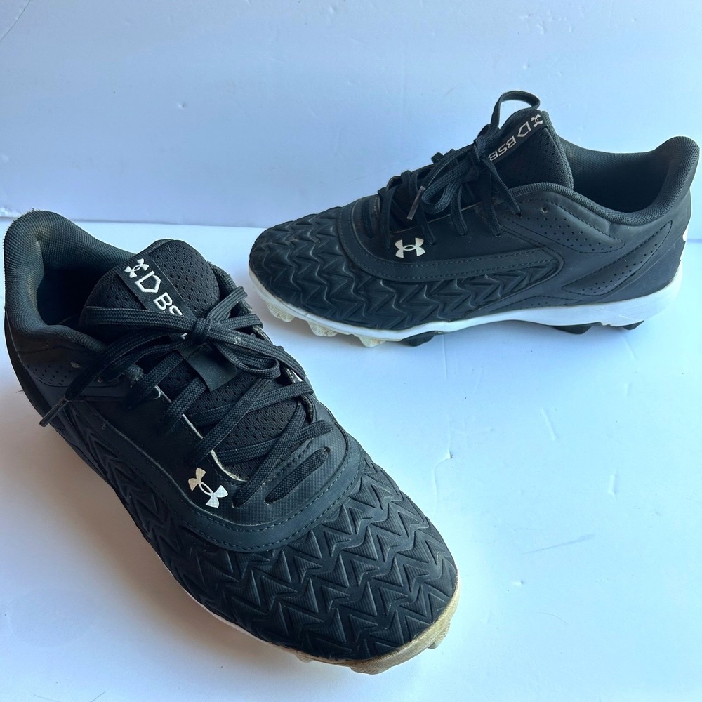 Under Armour Leadoff Low RM 3.0 Baseball Running Cleats Mens 8.5 Black 3027447